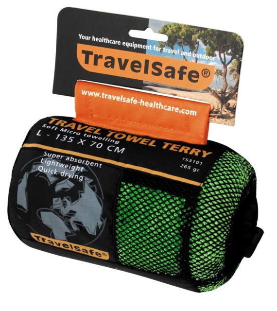 Travelsafe Microvezel reishanddoek L 70 x 135 cm Groen