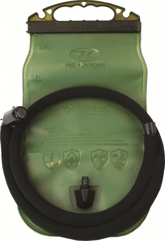 Highlander SL hydration bladder 2 liter water drinksysteem olive