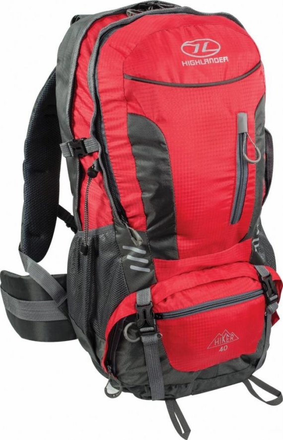 Highlander Hiker backpack 40L Rood