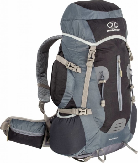 Highlander Rocky hiking rugzak 40l zwart