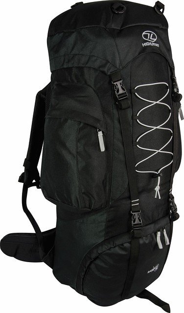 Highlander Rambler 88l backpack zwart zilver
