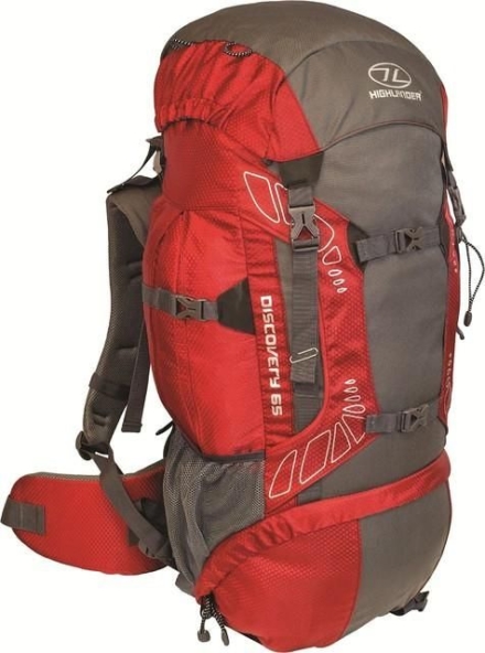 Highlander Discovery backpack 65l rood