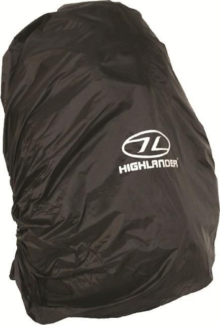 Highlander rugtas regenhoes 40-50 liter zwart