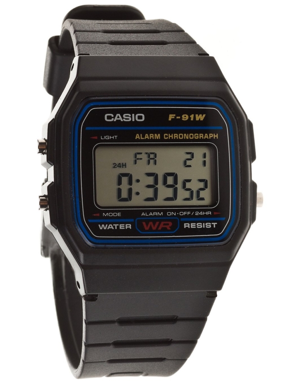 Casio F-91W-1YEF zwart