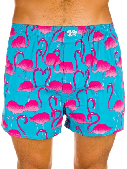 Lousy Livin Flamingo Boxershorts blauw