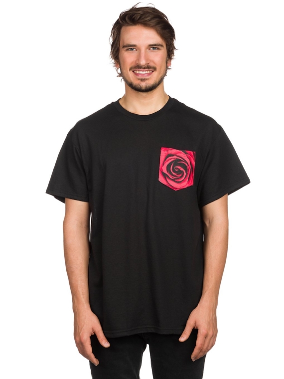 Empyre Rose Pocket T-Shirt zwart
