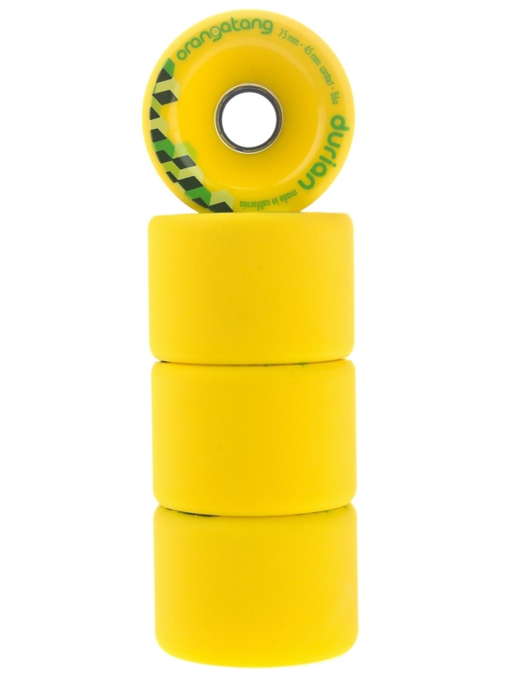 Orangatang Durian 75mm 86a Wheels geel