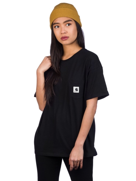 Carhartt WIP Carrie Pocket T-Shirt zwart