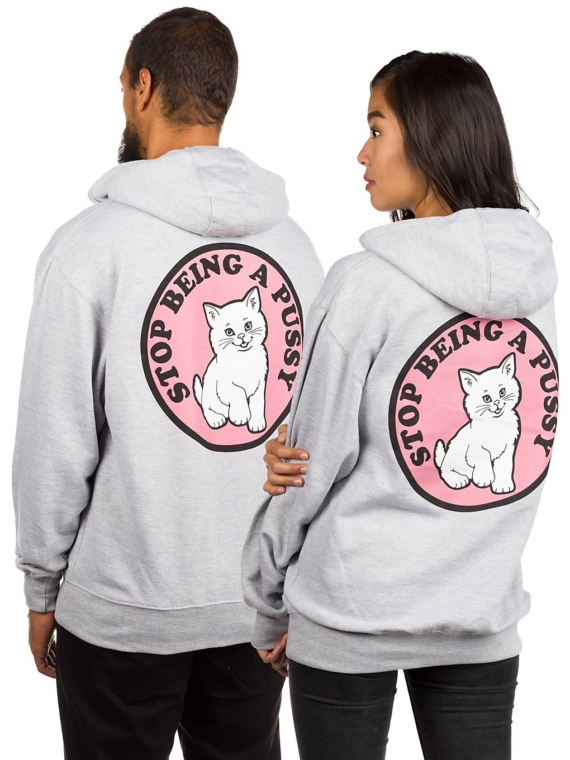 RIPNDIP Stop Being a Pussy Hoodie grijs