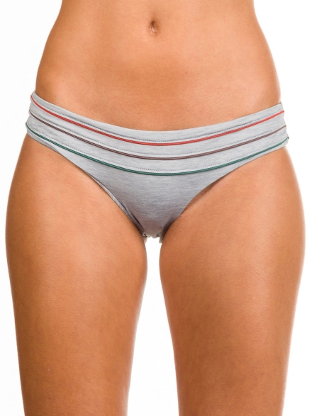 RVCA Pipeline Medium Bikini Bottom grijs