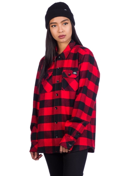 Dickies Sacramento Shirt met lange mouwen rood