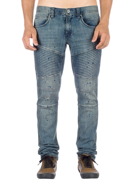Ninth Hall Decoy Fit Moto Jeans blauw