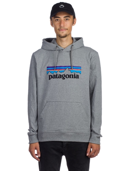Patagonia P-6 Logo Uprisal Hoodie grijs