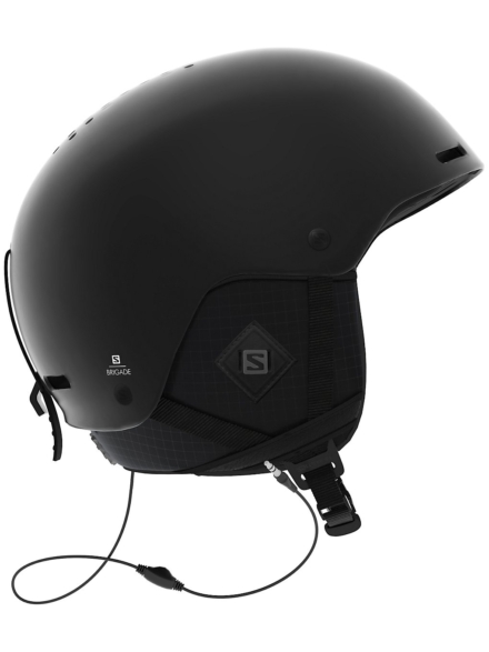 Salomon Brigade+ Audio Skihelm zwart