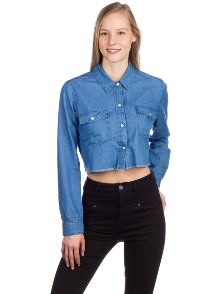 Empyre Tularosa Shirt met lange mouwen blauw