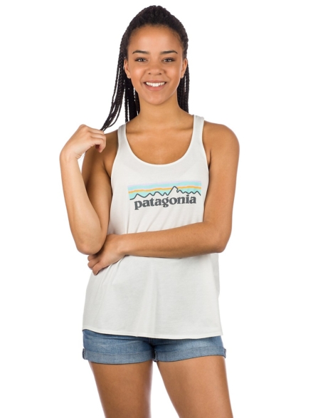 Patagonia Pastel P-6 Logo Organic Tank Top wit