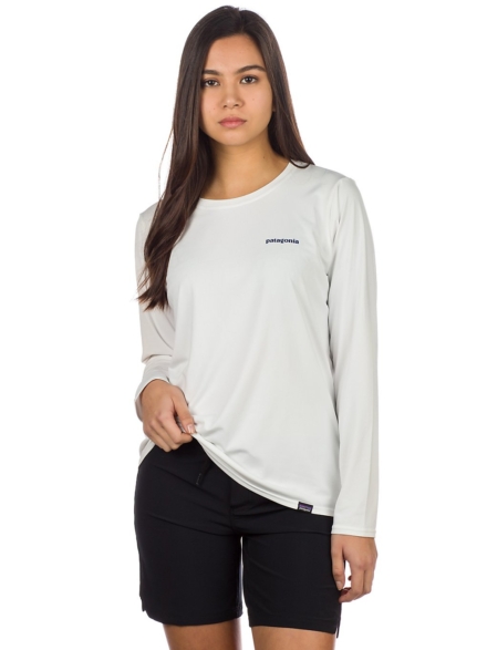 Patagonia petje Cool Daily Graphic Longsleeve Lycra wit