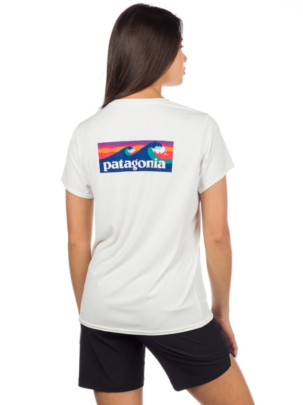 Patagonia petje Cool Daily Graphic Lycra wit