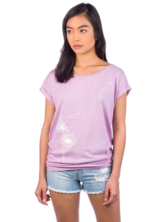Iriedaily Pusteblume T-Shirt paars