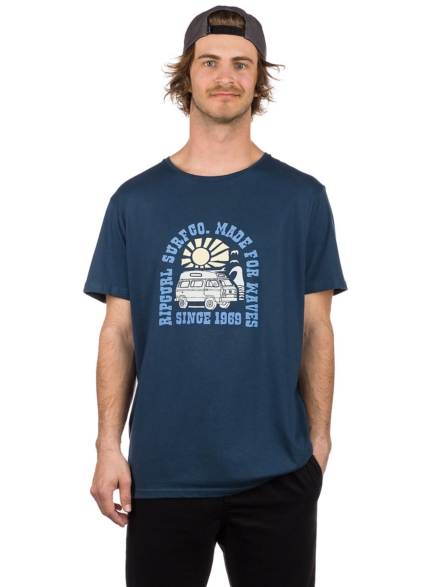 Rip Curl Van Surf T-Shirt blauw