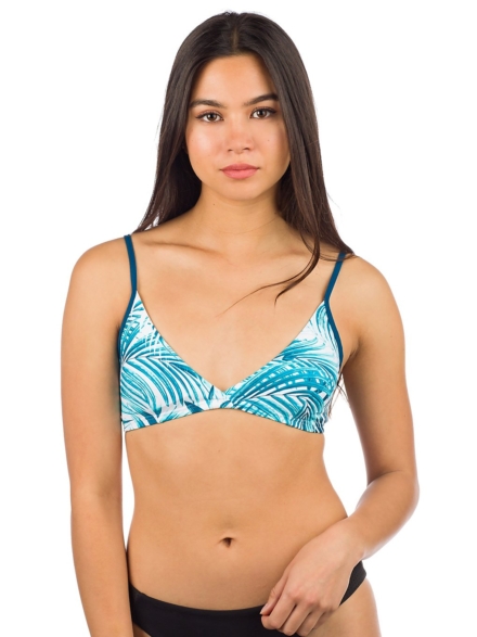 Rip Curl Paradise Palm Fixed Tri Bikini Top blauw
