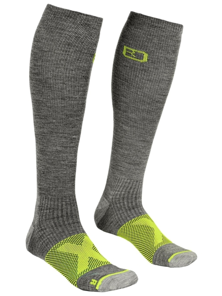 Ortovox Tour Compression Tech skisokken grijs