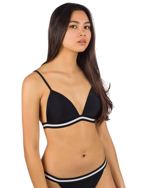 Malibu Finish Line Molded Bra Bikini Top zwart