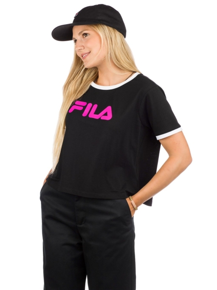Fila Ashley Cropped T-Shirt zwart