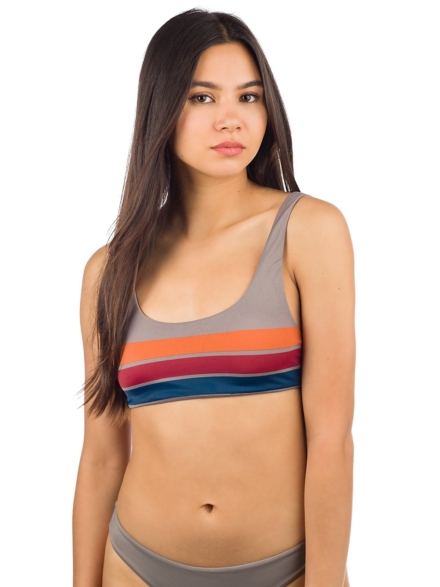 RVCA Solid Crop Bikini Top rood