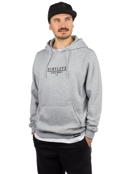 Dirt Love Plain Hoodie grijs