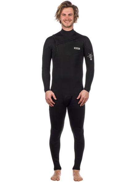 Ion Onyx Core Semidry 4/3 Front Zip zwart