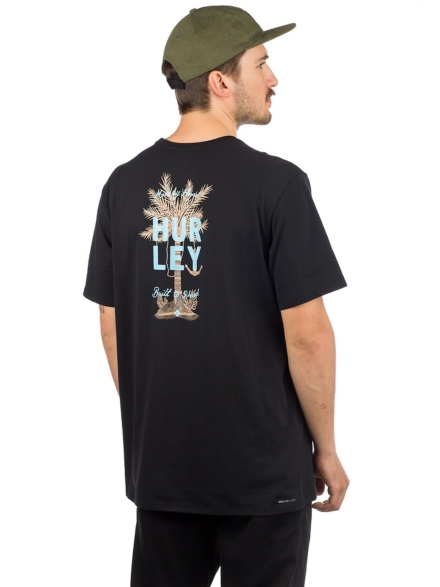 Hurley Dri-Fit Wavy Palm T-Shirt zwart