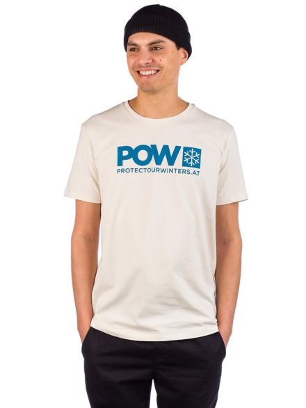 POW Protect Our Winters Logo T-Shirt wit