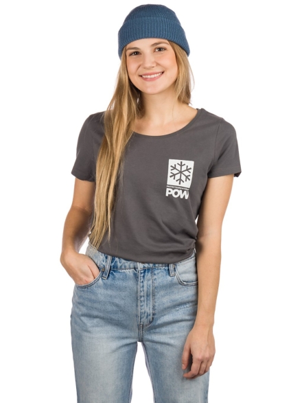POW Protect Our Winters Left Chest Logo T-Shirt grijs