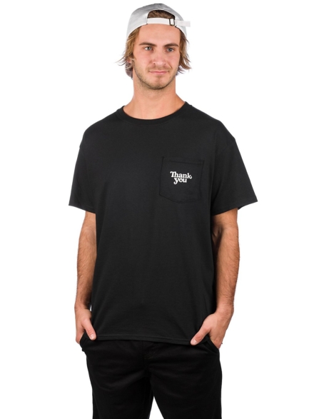Thank You Pocket T-Shirt zwart