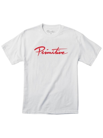 Primitive Nuevo Script T-Shirt wit