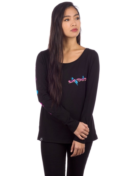 Blue Tomato Silhouettes Long Sleeve T-Shirt zwart