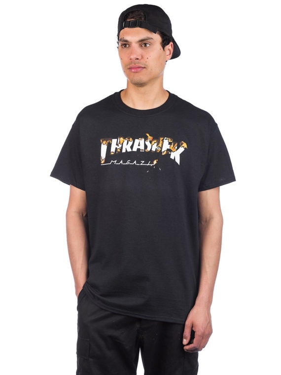 Thrasher Intro Burner T-Shirt zwart
