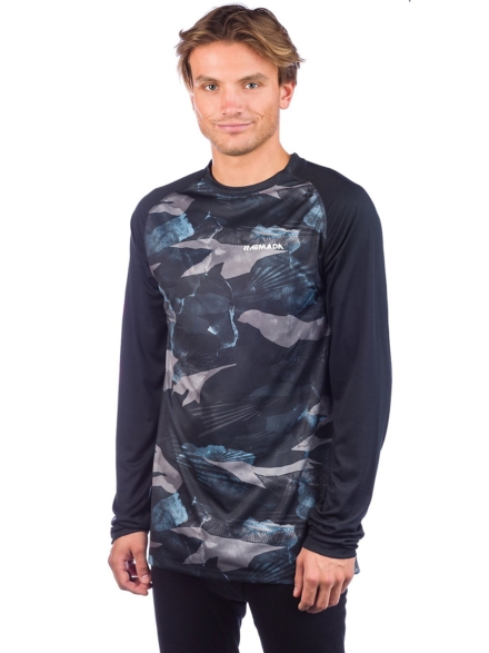 Armada Contra Crew Tech t-shirt met lange mouwen blauw