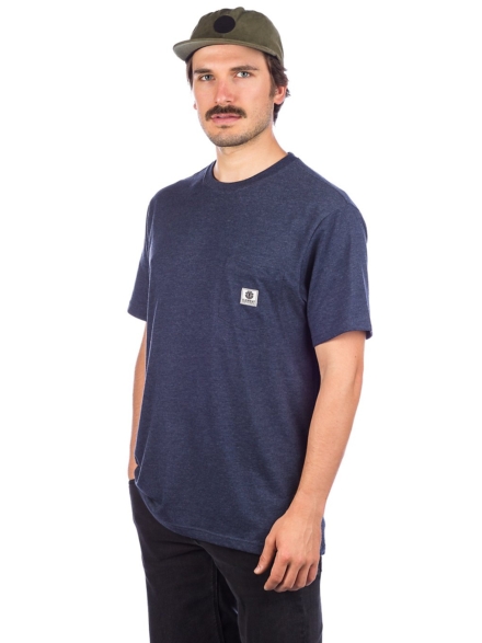 Element Basic Pocket Label T-Shirt blauw