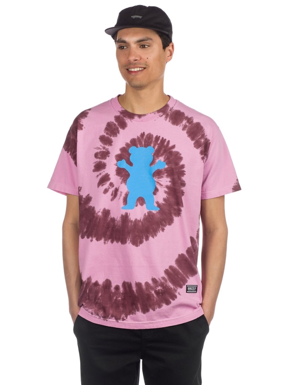 Grizzly Spin Bear T-Shirt roze