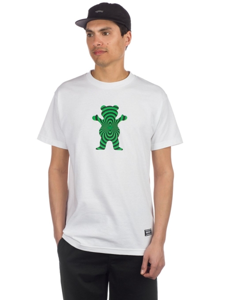 Grizzly Warped Bear T-Shirt wit