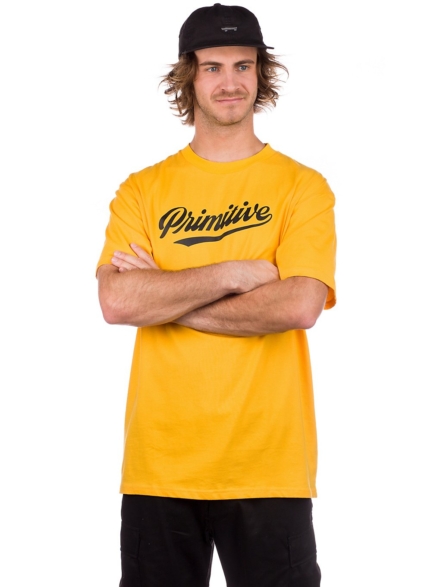 Primitive Luke Script T-Shirt geel