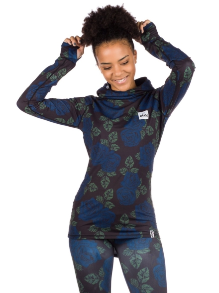 Eivy Icecold Hood Tech t-shirt met lange mouwen blauw