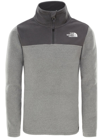 THE NORTH FACE Glacier Blocked 1/4 Zip Fleece Pullover grijs