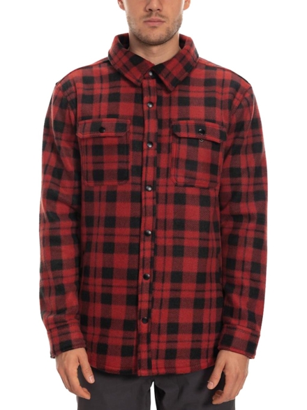 686 Sierra Fleece Flannel Shirt rood