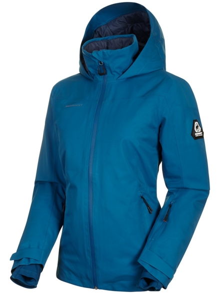 Mammut Scalottas Hs Thermo Hooded Ski jas blauw
