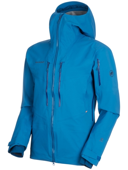 Mammut Haldigrat HS Hooded Ski jas blauw