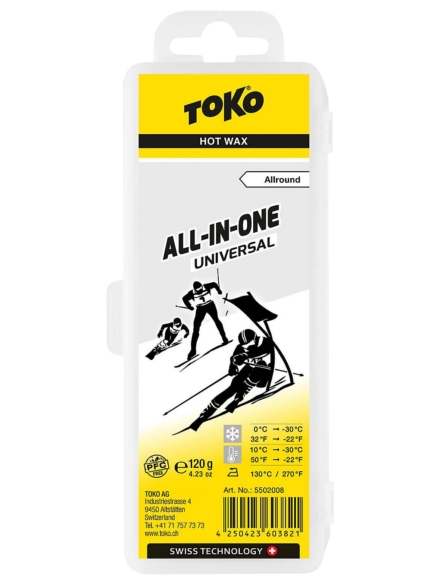 Toko All-in-one uni 0°C /-30°C 120g Wax patroon