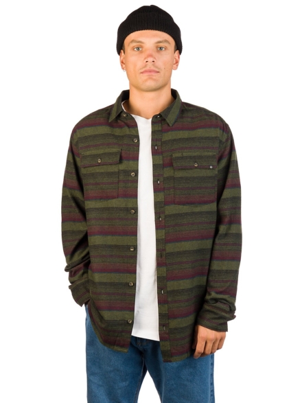 Dravus Malachi Woven Stripe Shirt groen